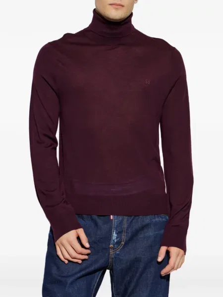 Tricou Dsquared2 cu broderie roșu