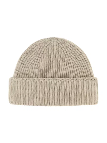 Czapka Maison Kitsune wełniana beżowa