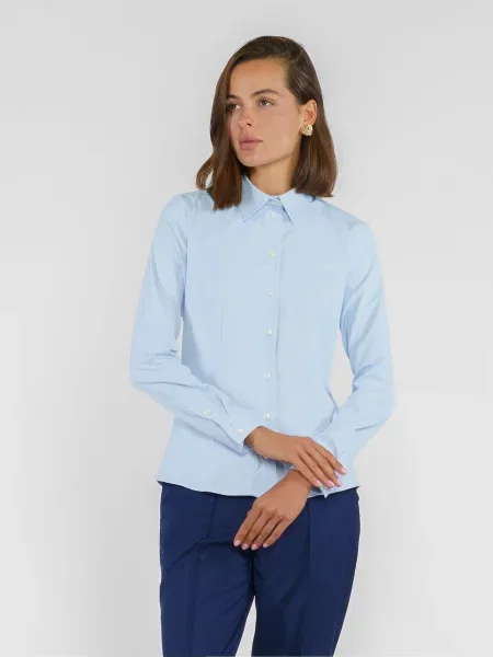 Сорочка Arber бавовна/поліестер/еластан блакитний