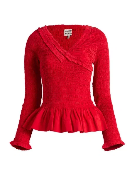 Bluzka Damson Madder czerwona