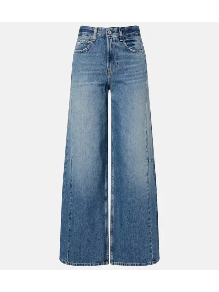 Blugi cu picior larg Ag Jeans albastru