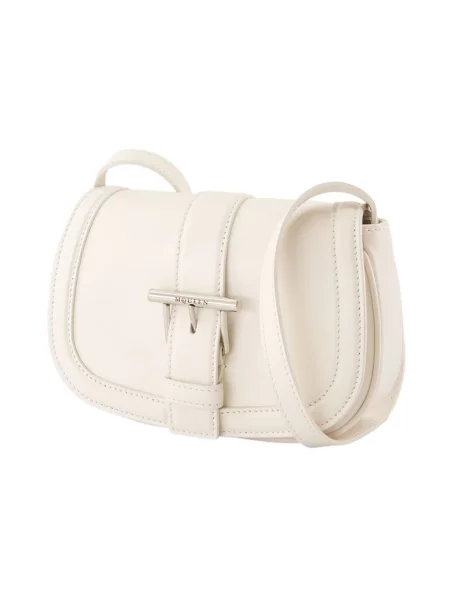 Torebka Alexander Mcqueen skórzana biała