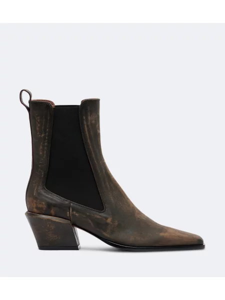Botine chelsea Paris Texas din piele maro
