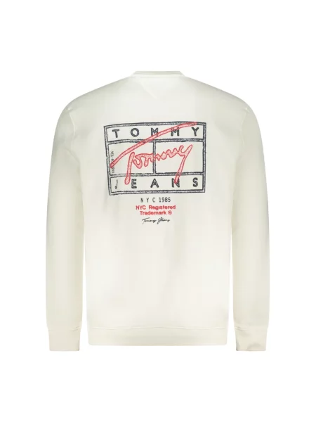 Bluza Tommy Hilfiger z długim rękawem z logo beżowa