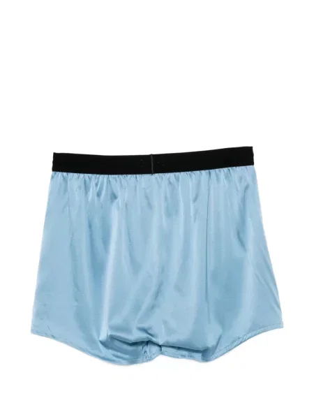 Pantaloni scurți Tom Ford cu autograf albastru