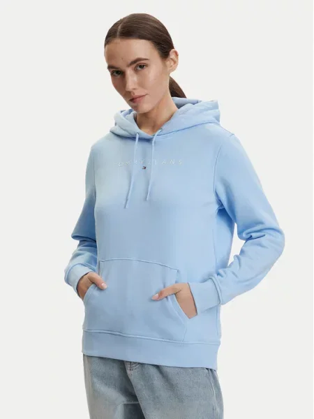 Mikina Tommy Jeans modrá