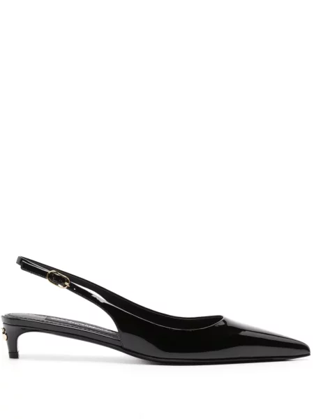 Pantofi cu toc Dolce & Gabbana slingback negru
