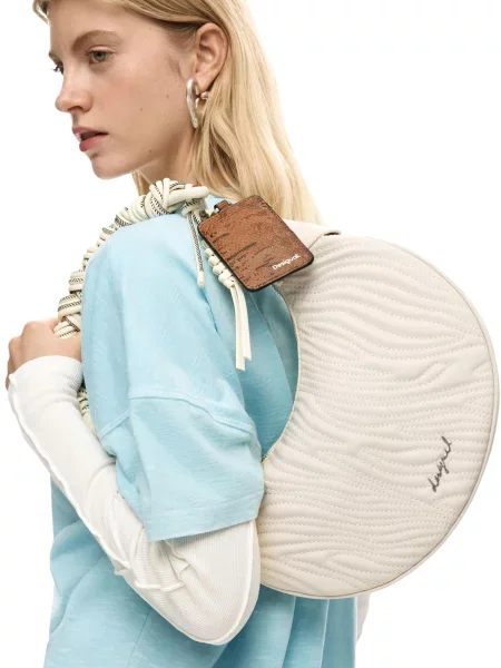 Geanta crossbody Desigual alb