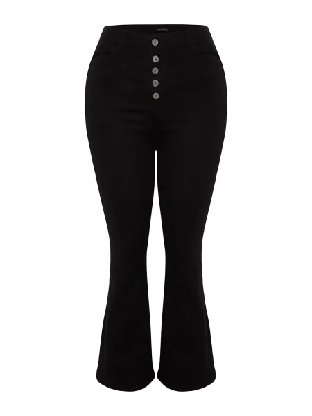 Trendyol Curve Jeans denim negru