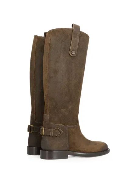 Botine Burberry din piele de căprioară maro