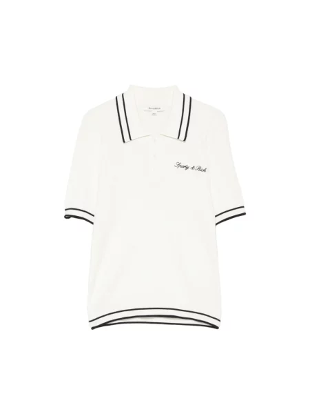 Koszulka polo Sporty And Rich biała