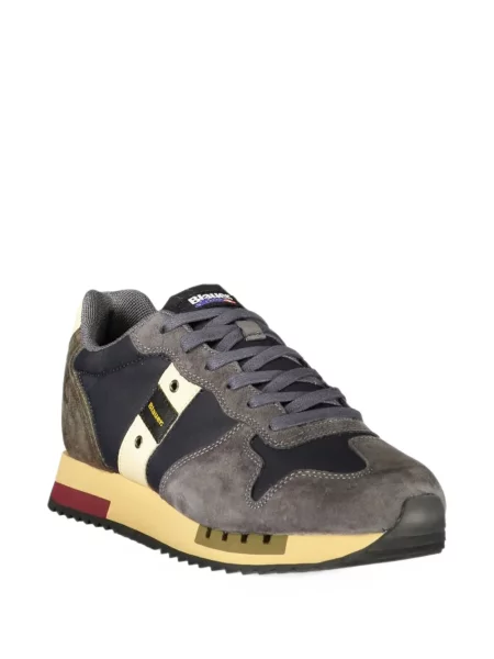 Sneakerși Blauer din piele de căprioară albastru