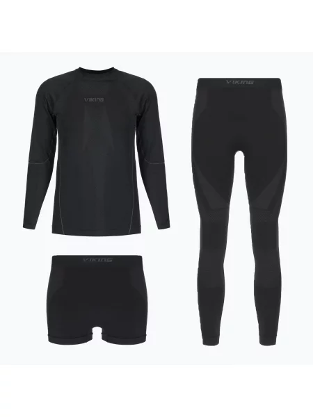 Мъжко термобельо Viking Eiger black черно
