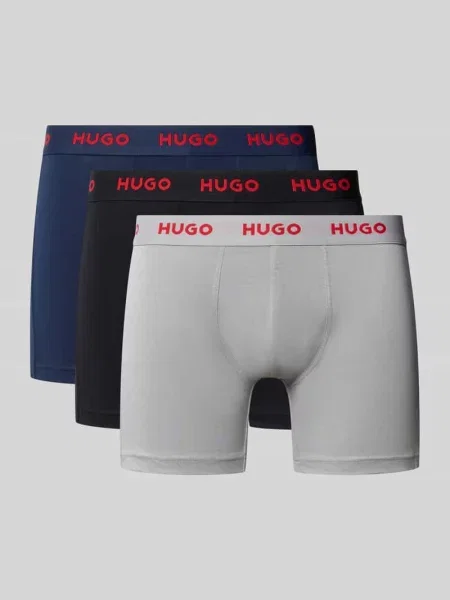 HUGO bokserki z BOXERBR TRIPLET PACK granatowe