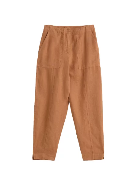 Seasalt Cornwall Pantaloni Saltings coniac maro