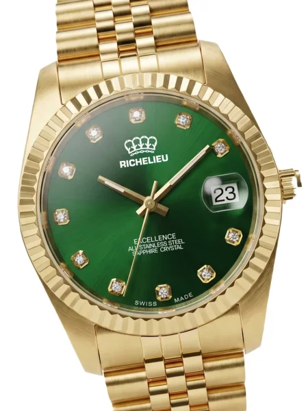 Ceas Richelieu Swiss clasic verde