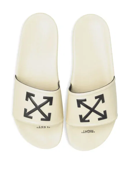 Papuci Off-white alb