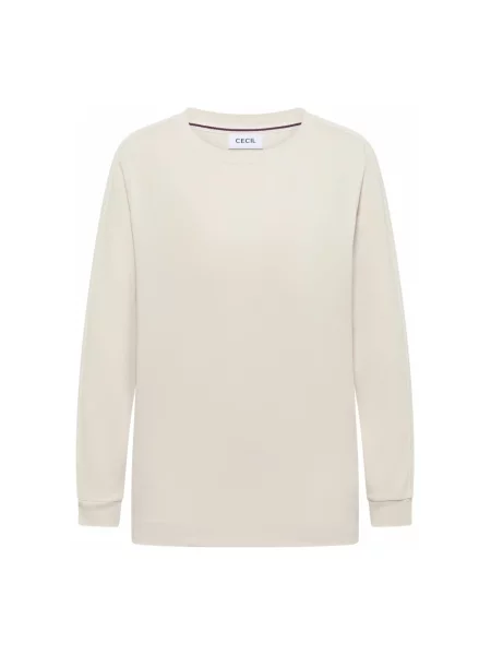 Bluza Cecil z długim rękawem beżowa