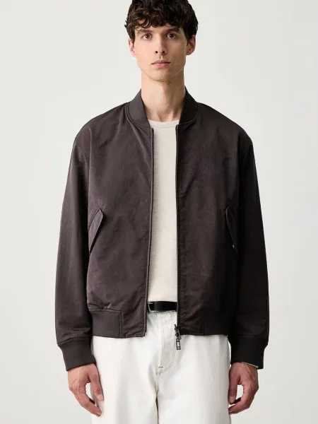 Armani Exchange jachetă reversibilă pentru bărbați negru