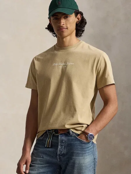 Polo Ralph Lauren tricou pentru bărbați din bej