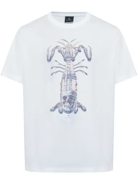 Tricou Ps Paul Smith cu imagine alb