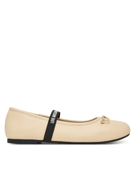LOVE MOSCHINO Balerina Ekru
