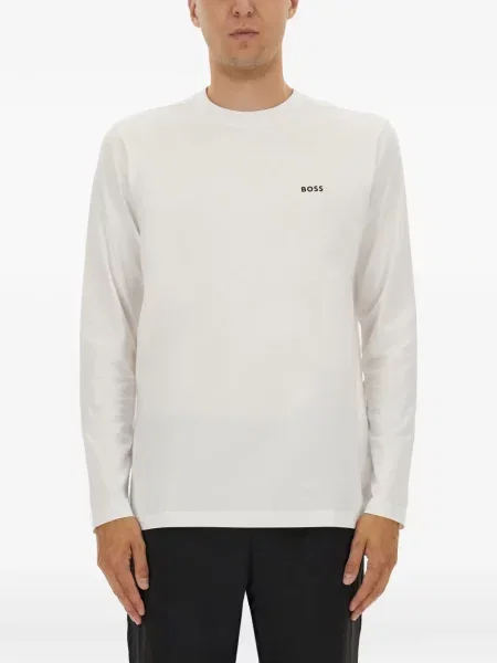 Lung tricou Boss alb