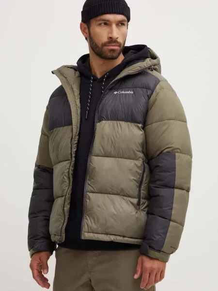 Columbia geacă M Pike Lake II Hooded Jacket bărbați verde de iarnă albastru