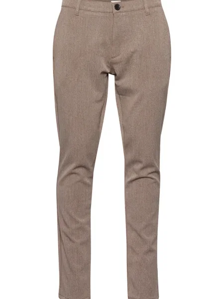 !Solid Chino kalhoty DS FREDERIC tmavě béžová