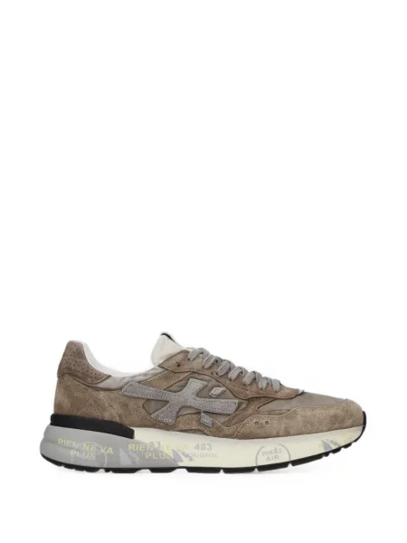 Sneakerși Premiata din piele de căprioară maro