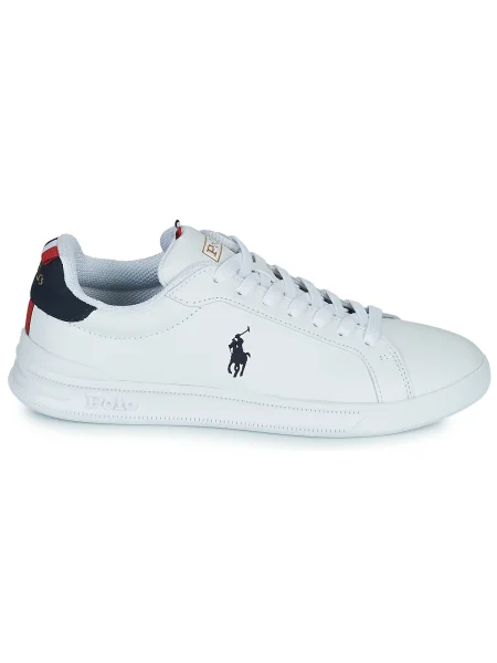 Čipkované tenisky Polo Ralph Lauren biela