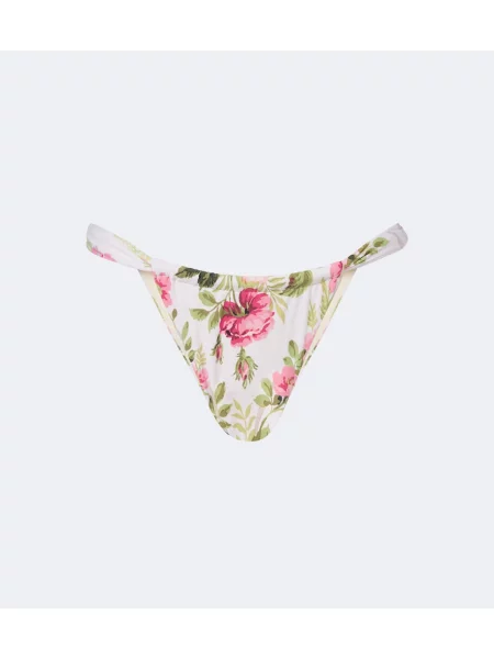 Bikini Montce cu model floral alb