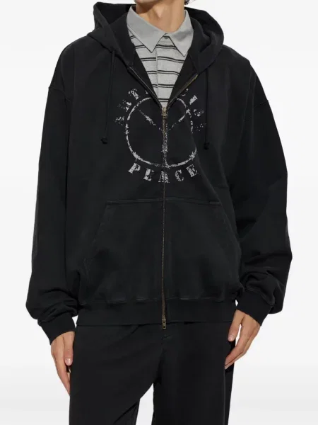 Hoodie Vetements με σχέδιο μαύρο