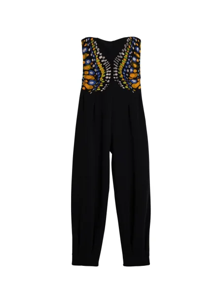 Desigual Salopeta albastru regal / verde / portocaliu negru