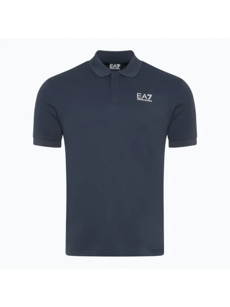 Tricou pentru bărbați Emporio Armani Train 7 Lines Polo armani blue albastru