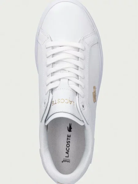 Кожаные кроссовки Lacoste