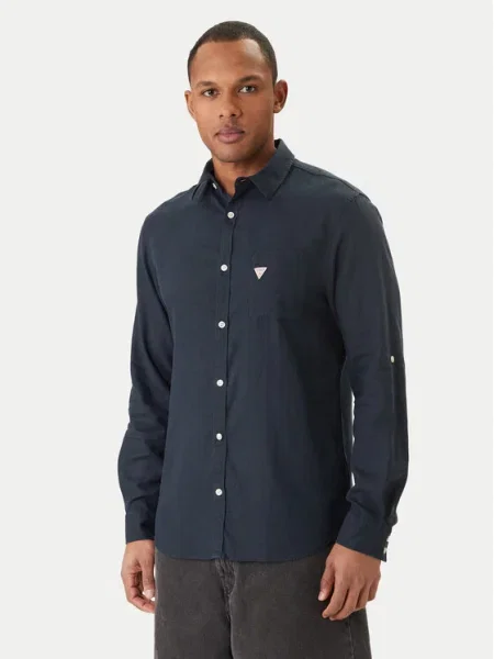 Guess Cămașă Bleumarin