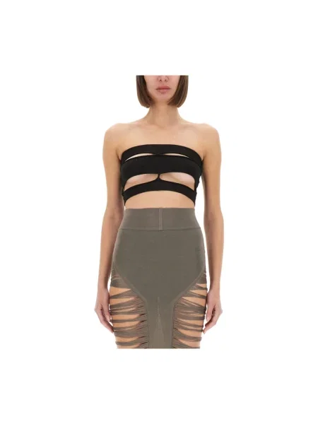 Top Rick Owens wełniany czarny