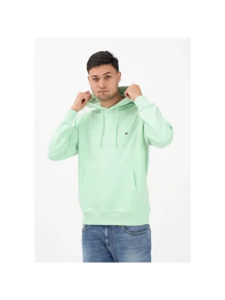 Tommy Hilfiger bluza z kapturem melanżowa zielony