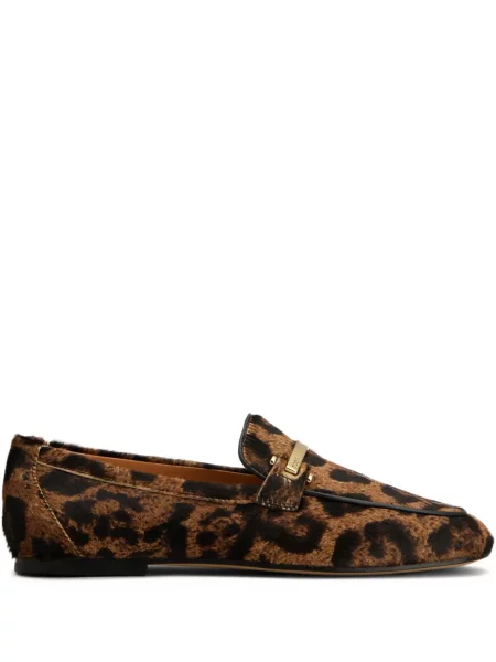 Leopardí loafers Tod's s potiskem hnědé