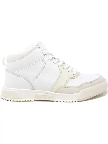 Sneakersy Calvin Klein skórzane białe