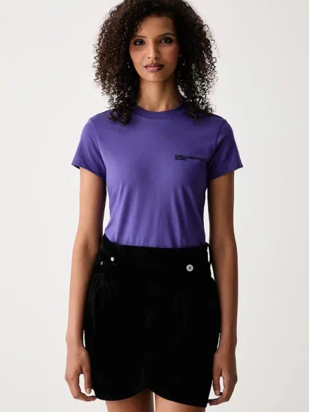 Karl Lagerfeld Jeans tricou pentru femei din violet