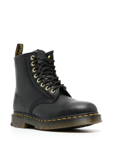 Iš natūralios odos auliniai batai Dr. Martens juoda