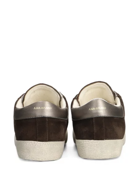 Szarvasbőr sneaker Ama Brand autogrammal barna