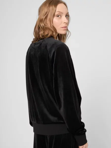 Велюровий світшот Prpy чорний