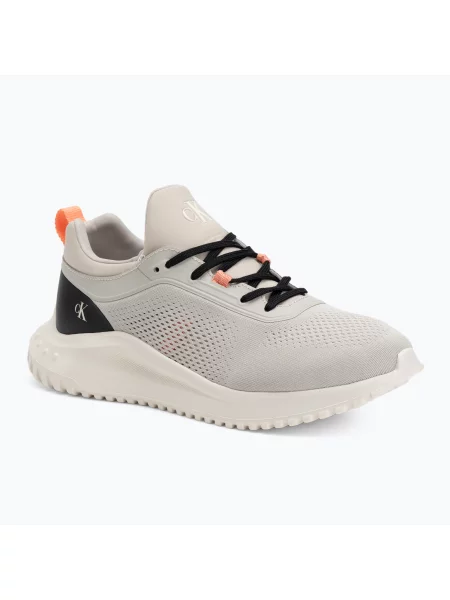 Buty Calvin Klein Eva Runner Sock Mg Tech Mix monstruck/creamy white/orange białe
