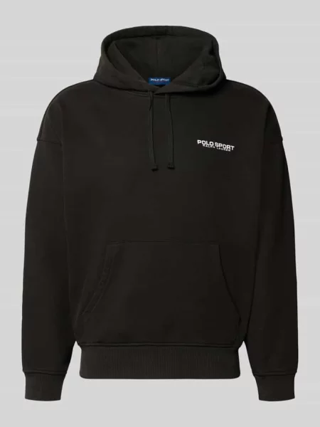 Bluza z kapturem o kroju regular fit z mieszanki bawełny Polo Ralph Lauren czarna