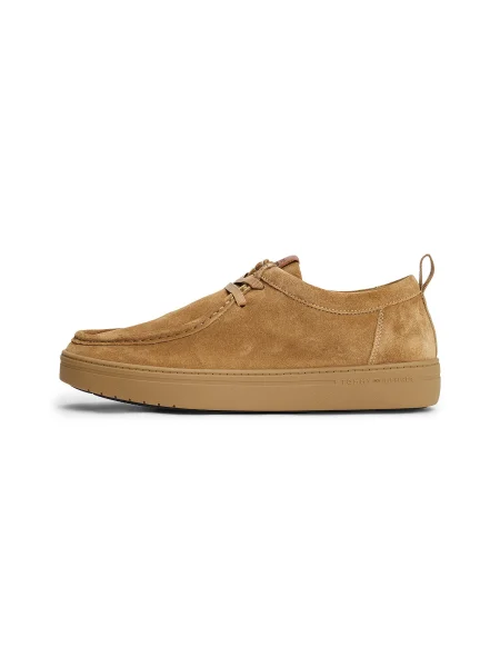 Nizki čevlji Tommy Hilfiger Modern Light Suede Moc Toe Shoe rjava
