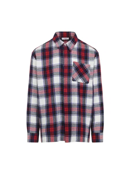 Wielobarwność kurtka Céline z kaszmiru w kratkę