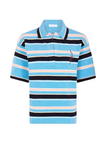 Top Rabanne cu dungi albastru